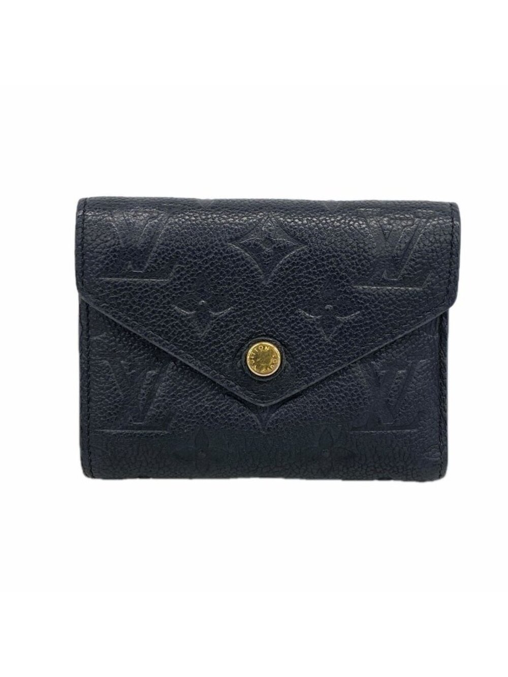 Louis Vuitton Trifold Wallet Monogram Empreinte Portefeuille Victorine Noir